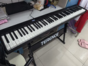特伦斯折叠钢琴88键便携式电钢琴成人儿童电子琴重力度键盘V30pro家用 炫酷黑+专用琴包+Z型琴架 实拍图