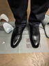 金利来（Goldlion）【新年送礼】男鞋正装皮鞋绅士宴会舒适牛津鞋58021029501A黑色40 实拍图