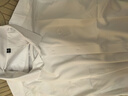 罗蒙（ROMON）【桑蚕丝免烫】长袖衬衫男士白衬衫修身衬衣商务职业男装白色40 实拍图