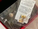 周六福（ZLF）情人节礼物  黄金耳钉弯勾磨砂圆珠简约耳环饰品送礼 计价 足金 1.36g 实拍图