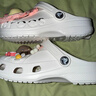 卡骆驰（CROCS）洞洞鞋贝雅男鞋女鞋轻便耐磨一脚蹬拖鞋休闲鞋|10126 白-100 36 /37(220mm) 实拍图