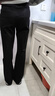 韩依索丝高腰微喇叭裤女秋装显瘦女士休闲裤2025秋冬新款百搭修身女装裤子 黑色微喇-春秋长裤 （单件） M 【年龄不大/个子高体型：可以95-104斤】 实拍图