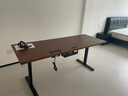 木藝生3cm高端实木电动升降桌电脑桌台式电竞桌子办公书桌可升降工作台 【升级线盒】单电机3cm实木胡桃色 180*70【免费送装】 实拍图
