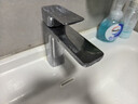 九牧（JOMOO）卫浴龙头台盆硅黄铜冷热双控单把方形手柄面盆龙头32349-590/1B-Z 实拍图