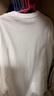 Mr.Bu布先生明星同款男士长袖T恤春秋季小白T情侣内搭打底衫纯色衣服 圆领-皓月白 XL (180) 实拍图
