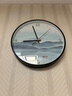 BBA 挂钟客厅家用古典挂表山水画艺术挂墙装饰钟表 山水孤舟30cm 实拍图