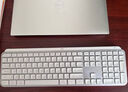 罗技（Logitech）大师系列MX Keys S无线键盘MX Keys S COMBO套装无线蓝牙多模背光键鼠套装高端商务办公键盘鼠标 MX keys S双模背光键盘-白色 实拍图