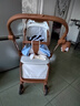 TianRui婴儿推车高景观双向可坐可躺可折叠轻便携带四轮万向可换向婴儿车 三代-慕斯摩卡 3D护脊 四轮万向 实拍图
