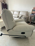 芝华仕（CHEERS）头等舱布单椅智能椅布艺沙发客厅手动功能可躺摇转芝华士K9780白 实拍图