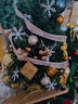 桌面迷你植绒圣诞树套装45 60cm粉色带灯christmastree圣诞节装饰 豪华版红金普树加密套餐+灯 45cm 晒单实拍图