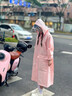正雨雨衣电动车专用全身防暴雨男女款式单人风衣式带袖雨披加长遮脚 浅紫色【大帽檐全包裹脸部+加长加宽遮脚+透气不闷热 XL1件有袖套【防水袖套+防渗水不湿脚】 实拍图