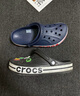 卡骆驰（CROCS）洞洞鞋贝雅卡骆班轻便耐磨一脚蹬休闲鞋|205089 黑色/白色-066 45 (290mm) 实拍图