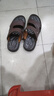 奥康官方凉鞋男 真皮舒适沙滩鞋子潮流凉拖鞋休闲两用头层牛皮男鞋 棕色1243721091 39 245mm 实拍图