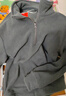 回力（Warrior）半拉链高领华夫格卫衣男春秋季日系复古纯色休闲外套百搭宽松上衣 【双面绒】-中灰#HL纯色 XL 实拍图