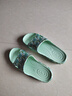 维布伦（VEBLEN）防滑拖鞋女外穿夏季印花室内居家软底凉拖鞋厚底浴室洗澡凉拖女款 69223山茶花香草绿 38-39 实拍图