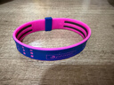 法藤（Phiten）日本进口绚丽硅胶手环宽型双层叠加男女通用运动防水电竞篮球护腕 蓝/粉色 18cm 实拍图