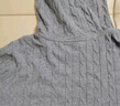 优衣库女装可机洗纽花针织连帽套头衫/25秋冬新款478871 06 铅灰色 2XL /165/100 实拍图
