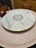 芝梵饭菜保温板加热菜板保温板暖菜板家用带电磁炉火锅暖菜板+火锅+自动旋转家庭旋转餐桌加热转盘 大理石纹丨90CM【电动+手动旋转】电磁炉火锅款 实拍图