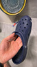 卡骆驰（CROCS）洞洞鞋贝雅男鞋女鞋轻便耐磨一脚蹬拖鞋休闲鞋|10126 深蓝-410 45 (290mm) 实拍图