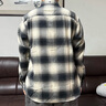 优衣库男女装法兰绒格子衬衫长袖衬衣薄外套25秋冬481224 480767 481224/01乳白色 XL 实拍图
