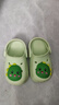 牧童儿童拖鞋夏男宝宝洞洞鞋软底女童卡通洗澡婴幼儿家居鞋奶龙绿150 实拍图
