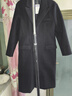 艾梵斯贝新款冬季男士毛呢大衣中长款过膝加厚呢子男款风衣外套韩版潮宽松 黑色(加棉款) L 实拍图