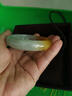 翡翠手镯黄翡翠手镯玉手镯冰种平安镯贵妃镯老坑翡翠鸡油黄送人礼 55号 实拍图