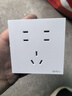 公牛（BULL）开关插座G57蝶翼超薄10A七孔大面板插座G57Z323暮雪白暗装 实拍图