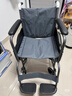 鱼跃(yuwell)轮椅车H051折叠老人轻便旅行手推车钢管免充气胎代步车 实拍图