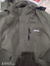 吉普（JEEP）冲锋夹克衣男女同款三合一两件套保暖防风加绒外套 军绿 2XL 实拍图