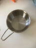 【厨房必备】不锈钢韩式米酒碗带把料理调料拌饭小碗热凉酒碗 银色（无柄） 12cm （300ML） 实拍图
