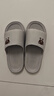稻草人拖鞋男女居家用秋冬洗澡厚底浴室内外穿情侣防滑静音凉拖 灰46-47 实拍图