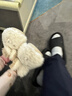 幸福玛丽（Cheerful Mario）女童棉拖鞋秋冬儿童可爱兔子毛绒拖鞋男宝宝冬季家居室女宝棉拖鞋 实拍图