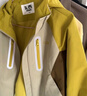 左西儿童冲锋服2025新款男童外套秋装防风防水男孩软壳衣 黄绿色 160 实拍图