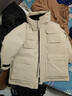 优衣库男装女装高级保暖羽绒茄克冰雪羽绒户外连帽外套477136 30 浅米色 2XL /185/112C 实拍图