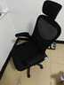 朗域轩品电脑椅家用人体工学椅子办公椅靠背人工力学座椅久坐电竞椅子宿舍 耀黑-头枕-一级气杆【升降腰托】 90-120度(含) 升降扶手 实拍图