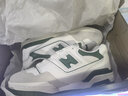 NEW BALANCE  NB550 官方板鞋男鞋女鞋情侣复古低帮百搭潮鞋休闲运动鞋 白色/浅灰/墨绿 BB550WT1 37 (脚长22.5cm) 实拍图