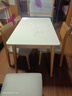 林氏家居北欧风岩板餐桌椅子全套家用小户型实木脚饭桌子LH628R3 实拍图