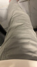 顶峰保罗（Dingfengbaoluo）休闲裤直筒九分长裤春秋季潮牌宽松纯色男士裤子9904卡其灰2XL 实拍图