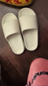稻草人拖鞋男女居家用洗澡厚底浴室内可外穿情侣静音中国红凉拖 卡38-39 实拍图