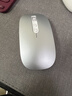 万鱼智能语音无线蓝牙鼠标 三模静音办公鼠标适用小米华为苹果惠普联想笔记本台式电脑便携可充电 银色 实拍图