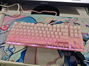 惠普（HP）GK200机械键盘有线办公游戏键盘 20种背光灯效 87键电竞键盘鼠标套装电脑外设键鼠 侧刻渐变粉【青轴】白光 实拍图