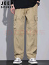 JEEP SPIRIT吉普工装裤男士裤子男秋冬季休闲裤男多口袋男裤 卡其色 L 实拍图