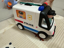 汇乐玩具交警车玩具电动儿童仿真消防车模型电动玩具救护车早教职业车套装 实拍图