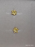 六福珠宝情人节礼物 足金栀子花黄金耳钉耳饰计价G01G0027DS 约0.94克- 实拍图