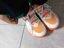 鸿星尔克（ERKE）童鞋儿童篮球鞋春季男中大童绑带缓震球鞋微晶白/蜜蜡橙37 实拍图