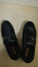 蜻蜓牌【100%全牛皮】男士皮鞋商务休闲真皮防滑软底软面中老年爸爸鞋真皮透气套脚舒适耐磨真皮百搭鞋子 黑色 41 实拍图