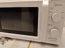 美的（Midea）家用小型快捷微波炉 双旋钮操控 一节能效五档火力 智能解冻360°旋转加热  （213B升级款） M13J 乳白色 M13J 实拍图