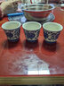 LICHEN景德镇陶瓷小酒杯老厂货青花白酒杯容量80ml双鱼品茗杯茶杯 实拍图