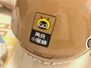 两只小蜜蜂新国标3C认证儿童头盔冬季保暖3/4半盔可爱熊男女孩四季通用电动车摩托车头盔平衡车安全帽咖棕色 实拍图